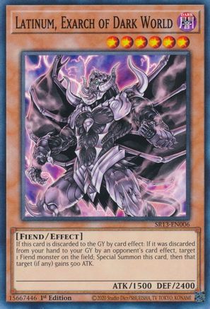 Image of Latinum, Exarch of Dark World [SR13-EN006] Common