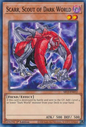 Image of Scarr, Scout of Dark World [SR13-EN012] Common
