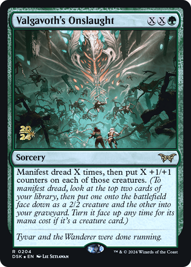 Image of Valgavoth's Onslaught [Duskmourn: House of Horror Prerelease Promos]