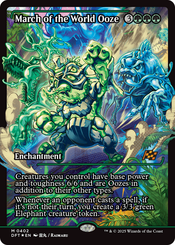 Image of March of the World Ooze (Showcase) (Japanese) [Aetherdrift]