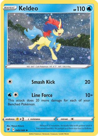 Image of Keldeo (045/189) (Cosmos Holo) [Sword & Shield: Astral Radiance]