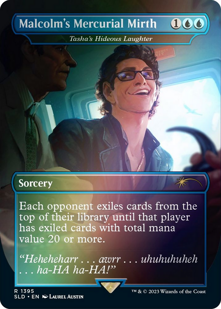 Image of Malcolm's Mercurial Mirth - Tasha's Hideous Laughter (Rainbow Foil) [Secret Lair Drop Series]