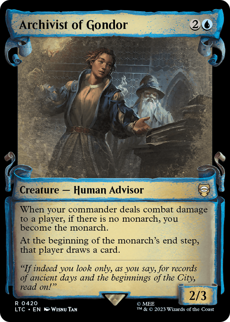 Image of Archivist of Gondor [The Lord of the Rings: Tales of Middle-Earth Commander Showcase Scrolls]