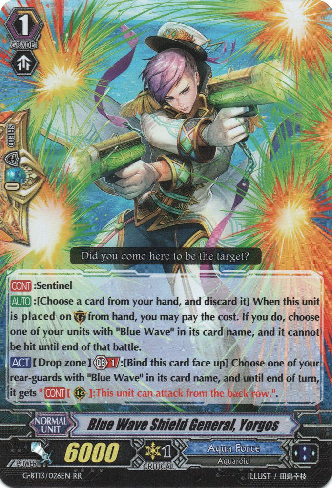 Image of Blue Wave Shield General, Yorgos (G-BT13/026EN) [Ultimate Stride]