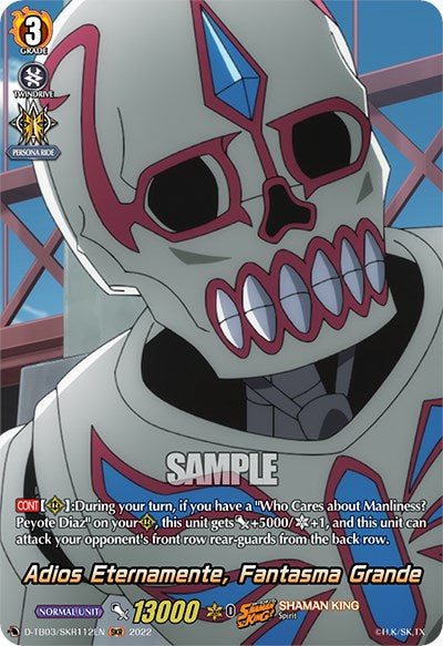 Image of Adios Eternamente, Fantasma Grande (D-TB03/SKR112EN) [Shaman King]