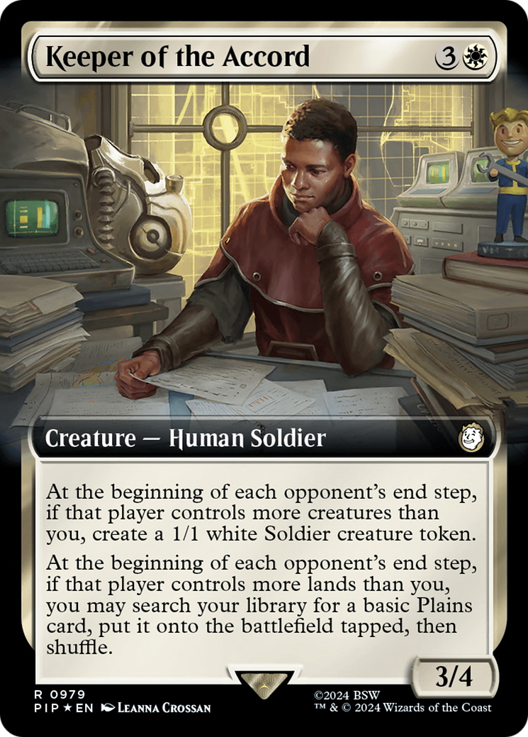 Image of Keeper of the Accord (Extended Art) (Surge Foil) [Fallout]