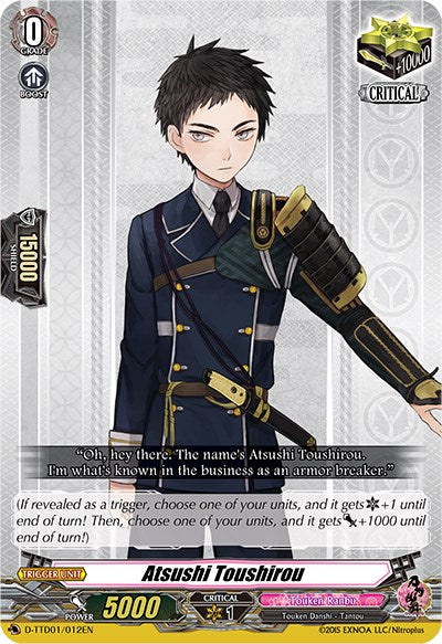 Image of Atsushi Toushirou (D-TTD01/012EN) [Touken Ranbu: ONLINE 2021]
