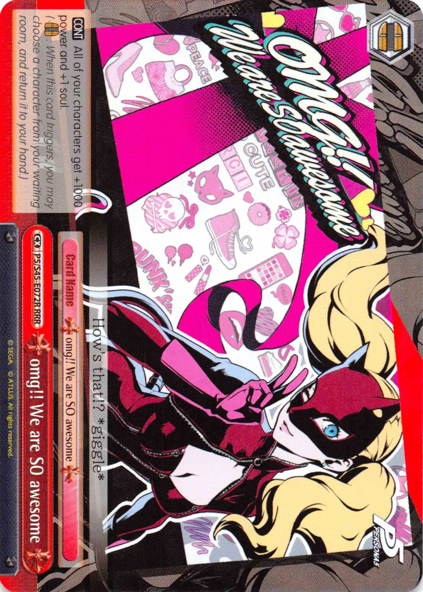 Image of omg!! We are SO awesome (P5/S45-E072R RRR) [Persona 5]