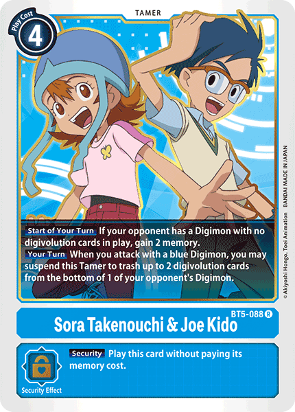 Image of Sora Takenouchi & Joe Kido [BT5-088] [Battle of Omni]
