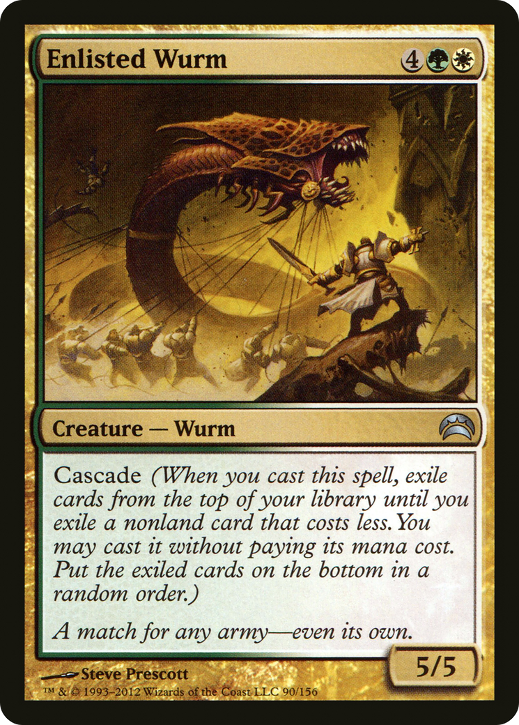 Image of Enlisted Wurm (PC2-090) - Planechase 2012 Foil