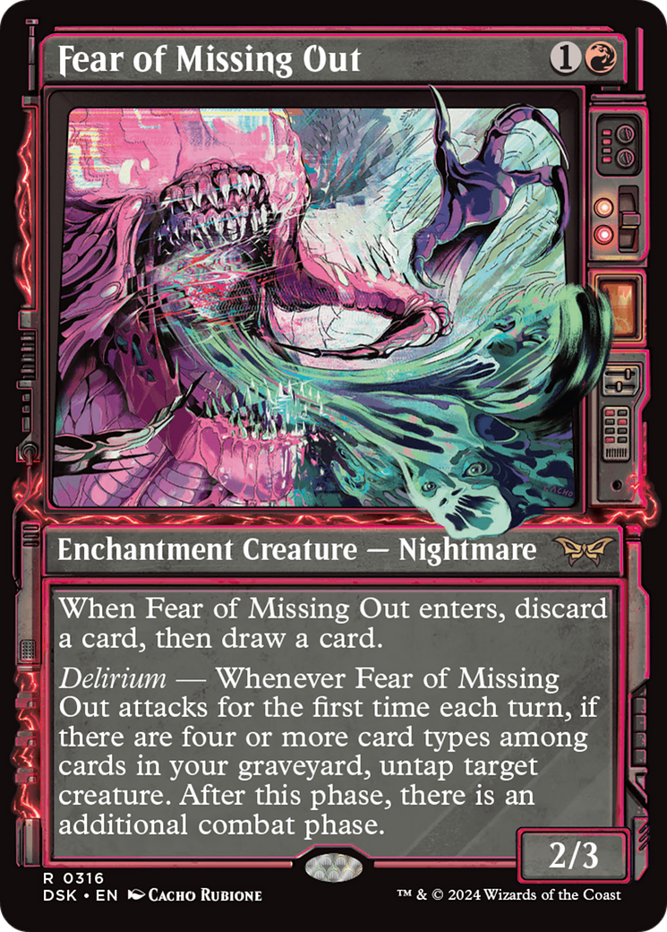 Image of Fear of Missing Out (Showcase) [Duskmourn: House of Horror]