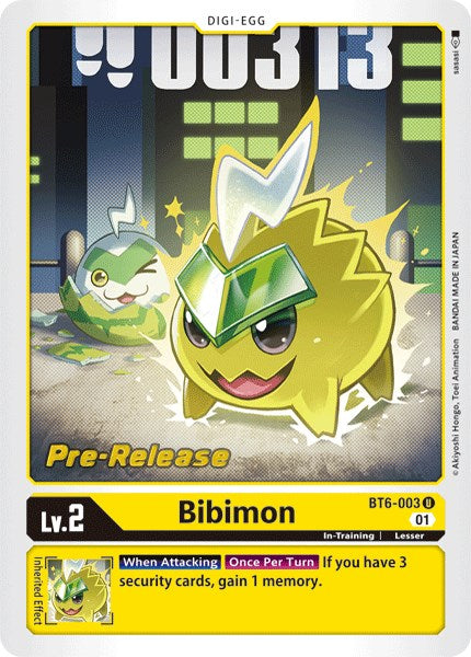 Image of Bibimon [BT6-003] [Double Diamond Pre-Release Cards]