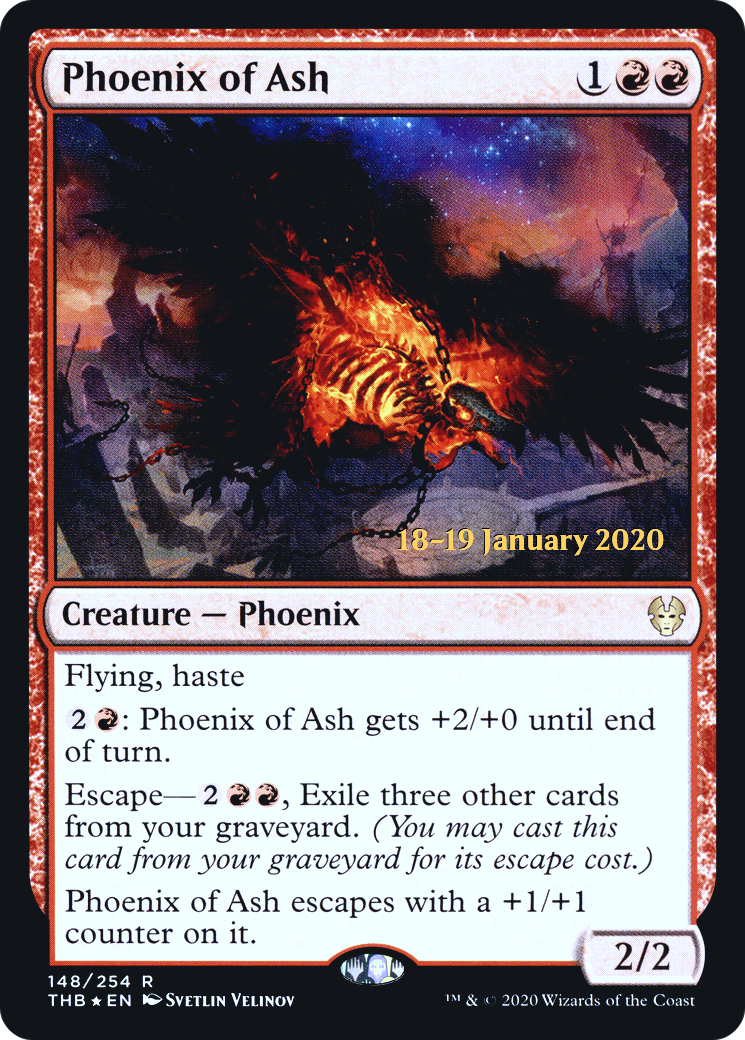 Image of Phoenix of Ash [Theros Beyond Death Prerelease Promos]