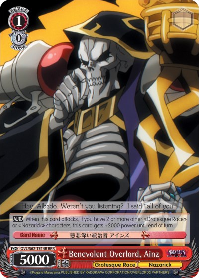 Image of Benevolent Overlord, Ainz (OVL/S62-TE14R RRR) [Nazarick: Tomb of the Undead]