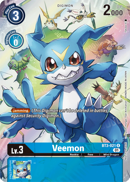 Image of Veemon [BT3-021] (1-Year Anniversary Box Topper) [Promotional Cards]