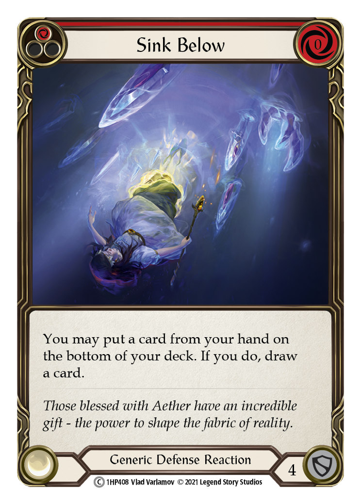 Image of Sink Below (Red) [1HP408] (History Pack 1)