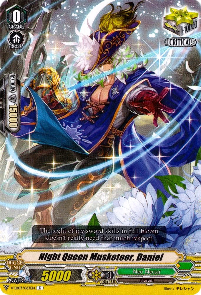 Image of Night Queen Musketeer, Daniel (V-EB03/063EN) [ULTRARARE MIRACLE COLLECTION]