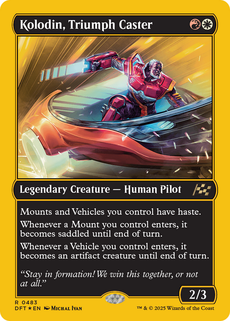 Image of Kolodin, Triumph Caster (First-Place Foil) [Aetherdrift]