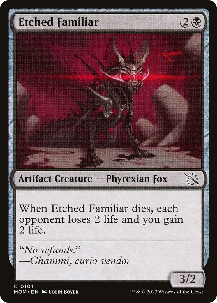 Image of Etched Familiar [March of the Machine]