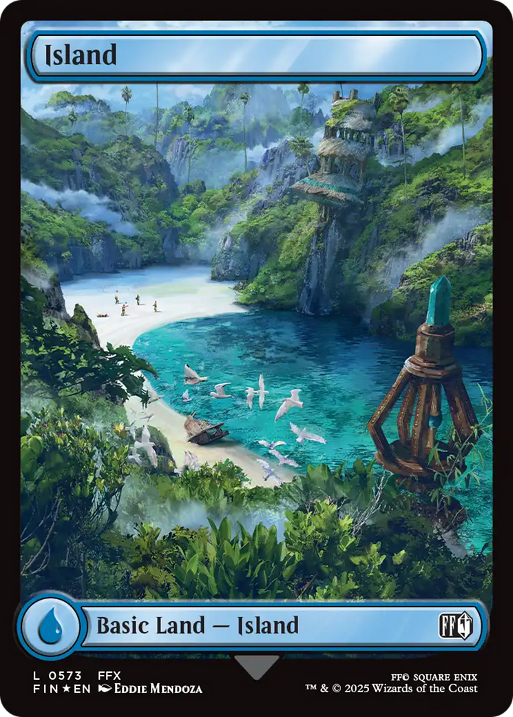 Image of Island (0573) (Surge Foil) [FINAL FANTASY]