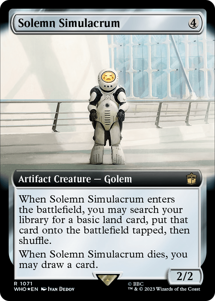 Image of Solemn Simulacrum (Extended Art) (Surge Foil) [Doctor Who]