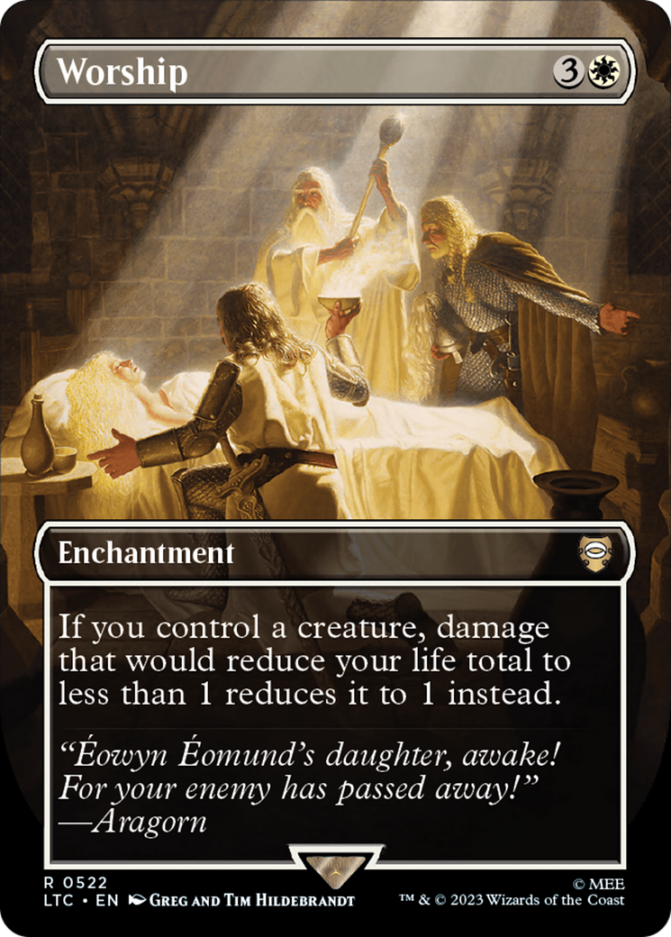 Image of Worship (Borderless) [The Lord of the Rings: Tales of Middle-Earth Commander]