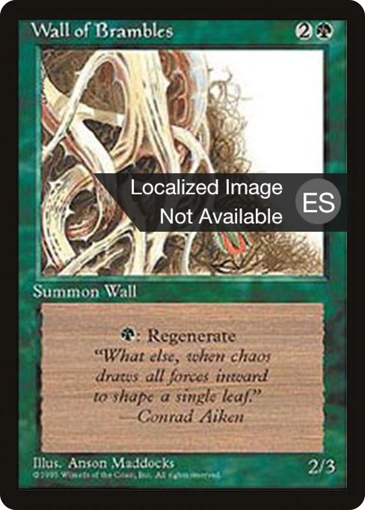 Image of Wall of Brambles [Fourth Edition (Foreign Black Border)]