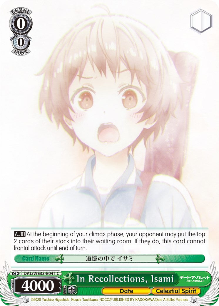 Image of In Recollections, Isami (DAL/WE33-E041 C) [Date A Bullet]
