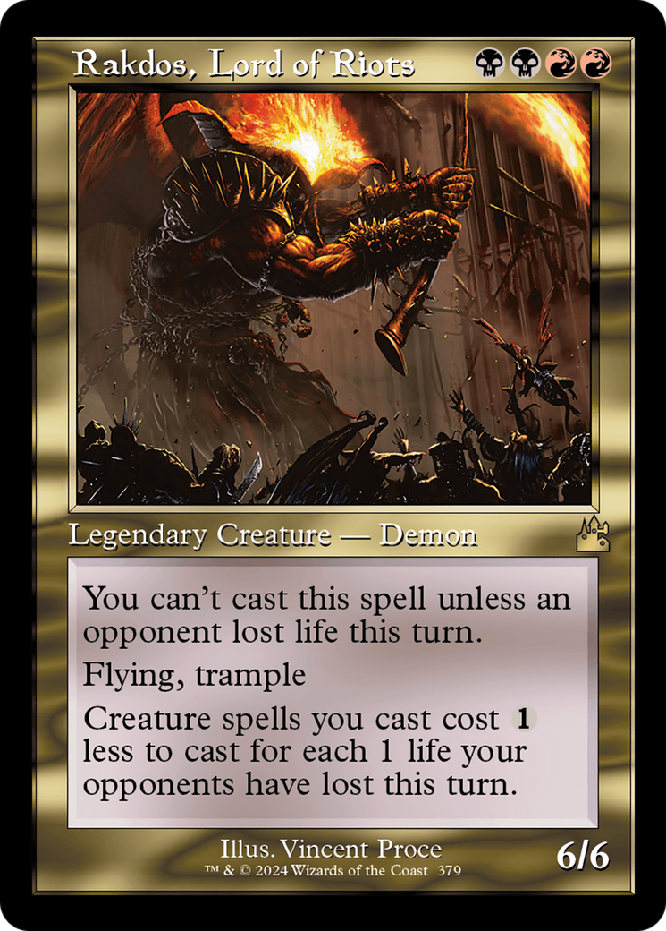 Image of Rakdos, Lord of Riots (Retro Frame) [Ravnica Remastered]