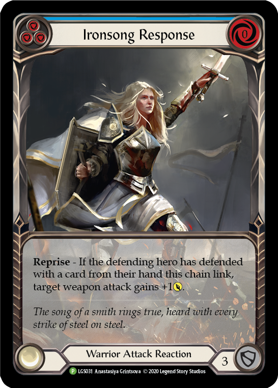 Image of Ironsong Response (Blue) [LGS031] (Promo)  Rainbow Foil