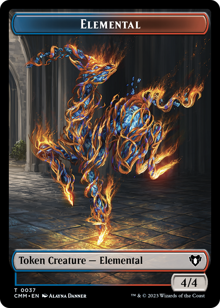 Image of Elemental Token (37) [Commander Masters Tokens]
