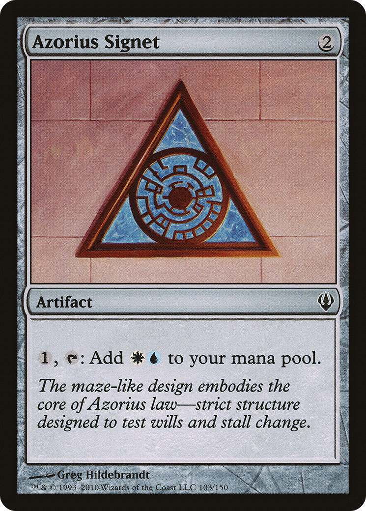 Image of Azorius Signet [Archenemy]