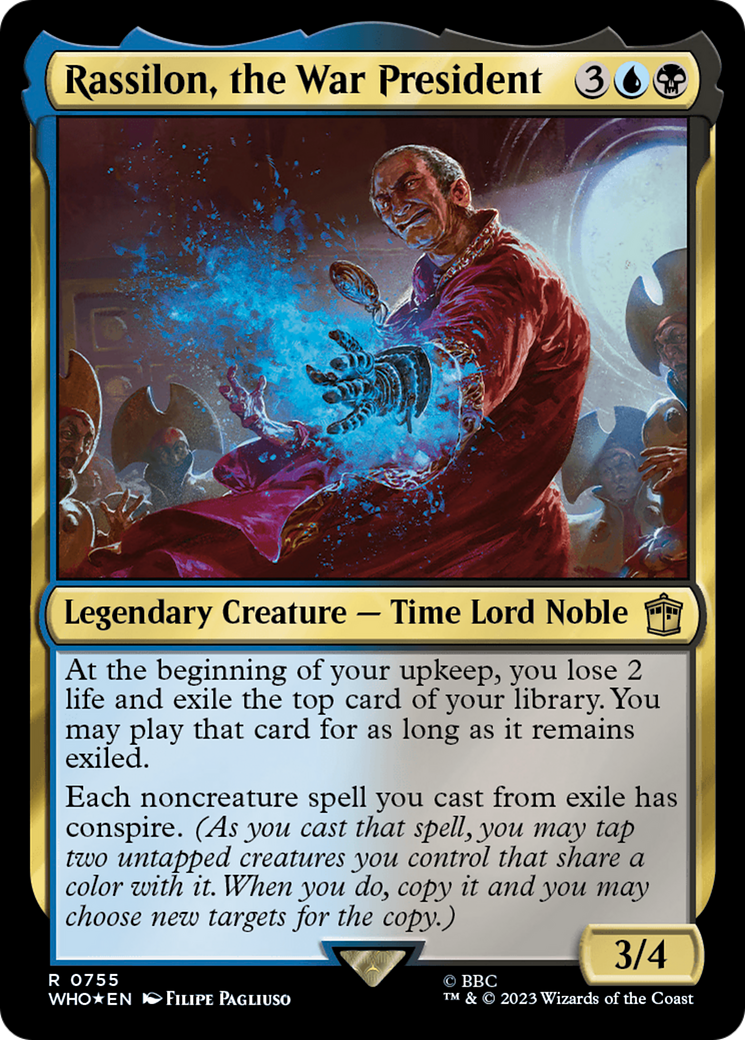 Image of Rassilon, the War President (Surge Foil) [Doctor Who]
