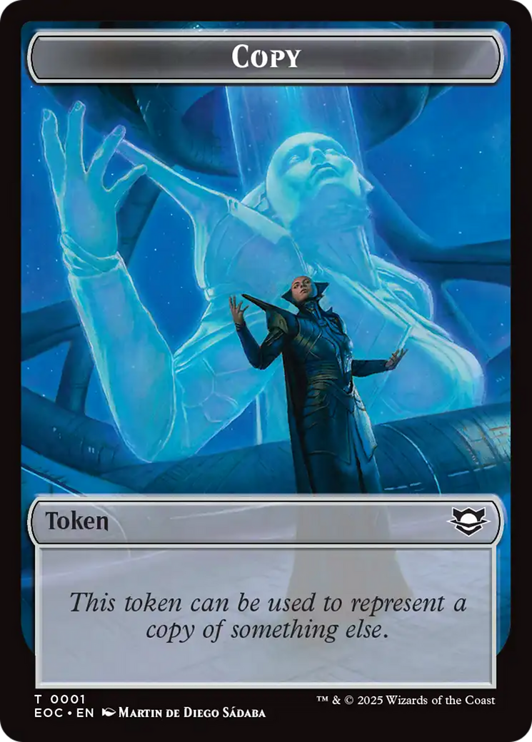 Image of Copy // Clue Double-Sided Token [Edge of Eternities Commander Tokens]