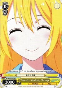 Image of Transfer Student, Chitoge (NK/W30-TE02 TD) [NISEKOI -False Love-]