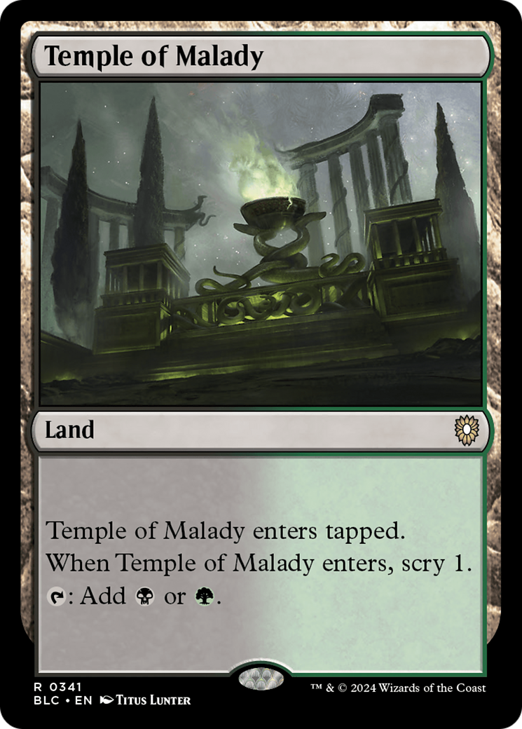 Image of Temple of Malady [Bloomburrow Commander]