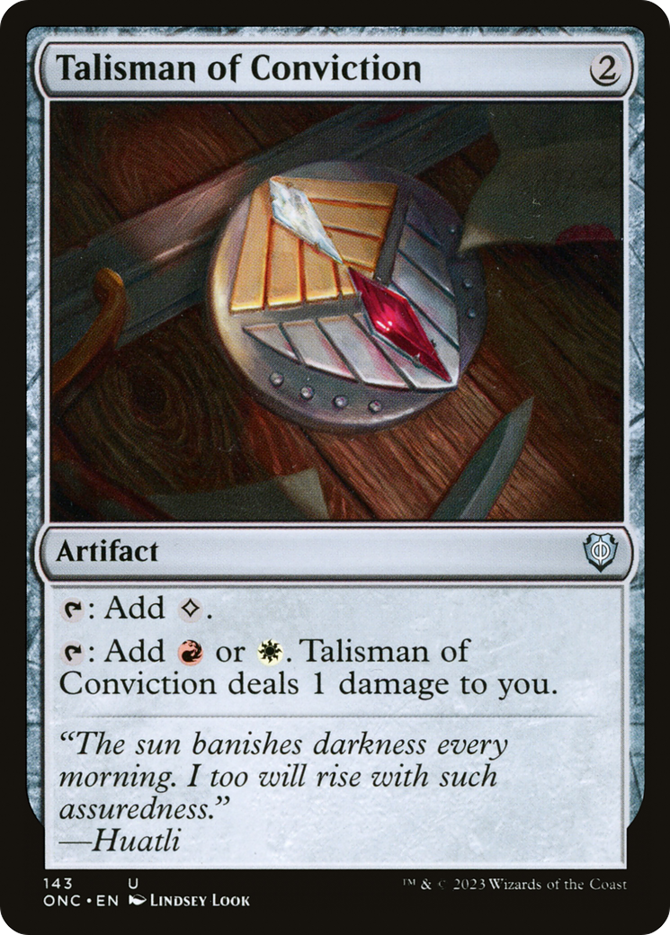 Image of Talisman of Conviction [Phyrexia: All Will Be One Commander]