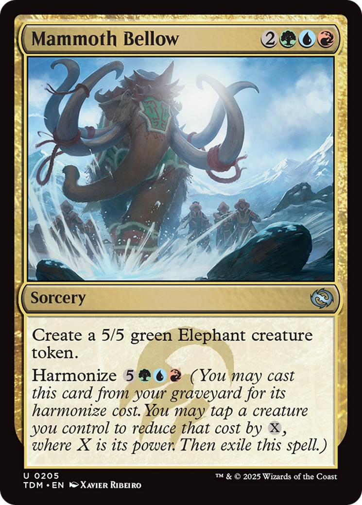 Image of Mammoth Bellow [Tarkir: Dragonstorm]