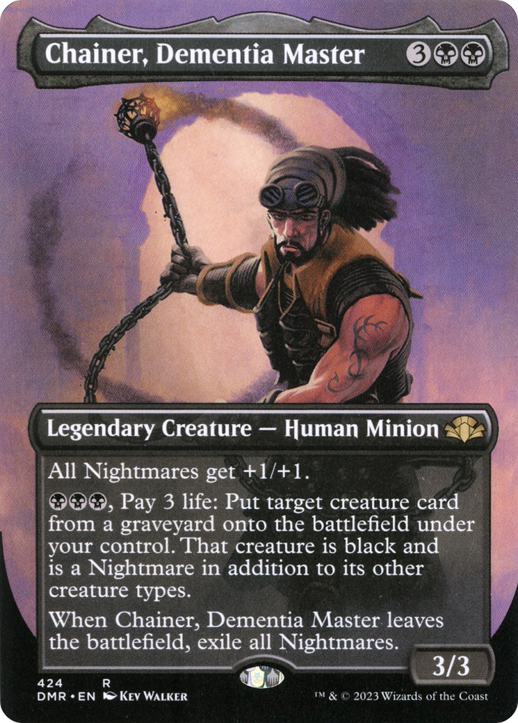 Image of Chainer, Dementia Master (Borderless Alternate Art) [Dominaria Remastered]