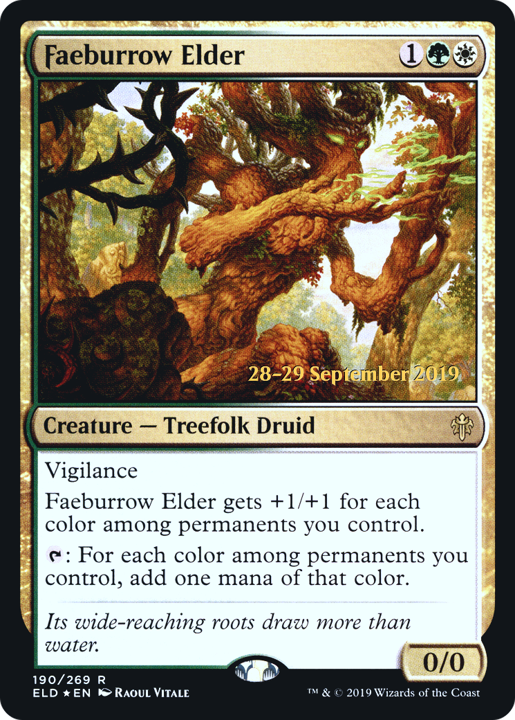 Image of Faeburrow Elder [Throne of Eldraine Prerelease Promos]