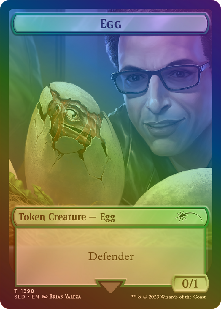 Image of Egg Token (Rainbow Foil) [Secret Lair Drop Series]