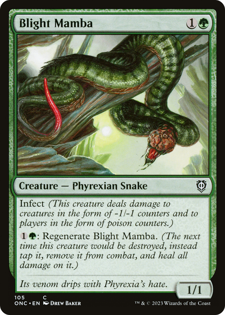 Image of Blight Mamba [Phyrexia: All Will Be One Commander]