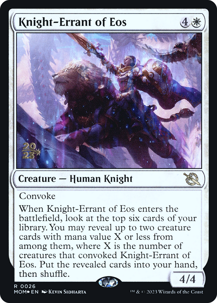 Image of Knight-Errant of Eos [March of the Machine Prerelease Promos]