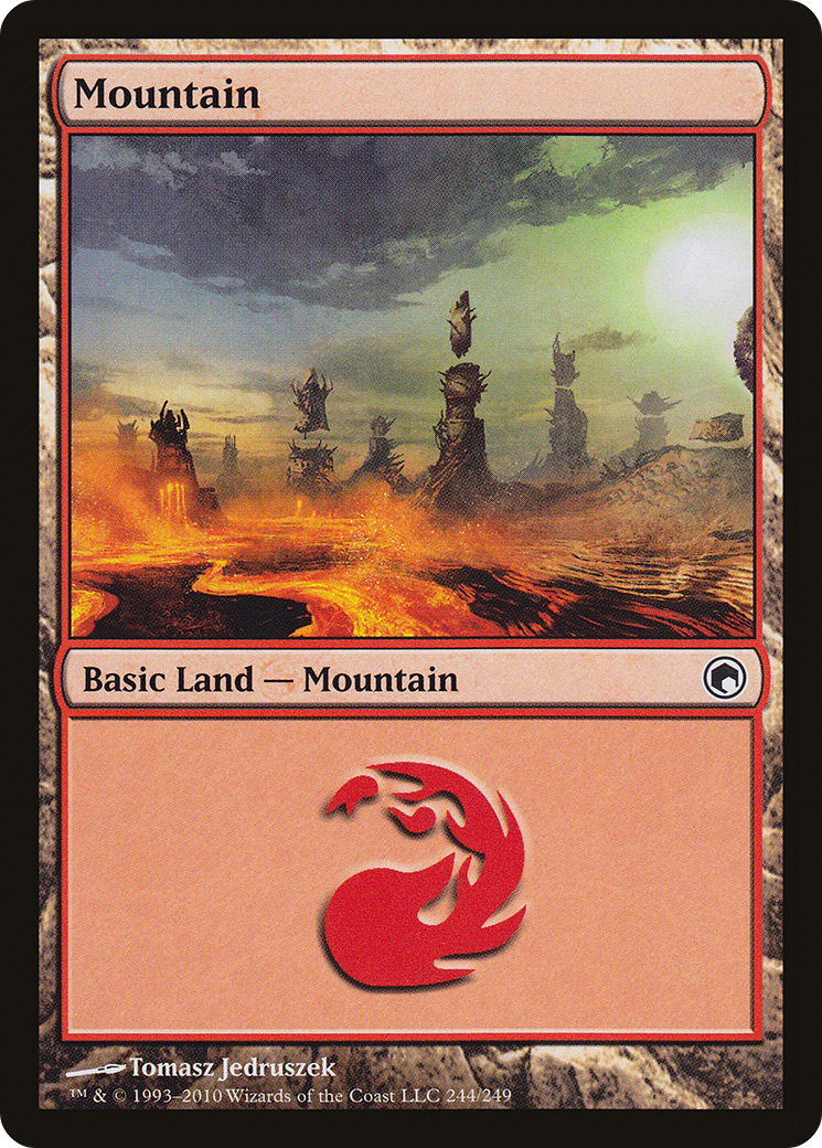 Image of Mountain (244) [Scars of Mirrodin]