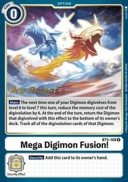 Image of Mega Digimon Fusion! [BT5-109] [Battle of Omni Pre-Release Promos]