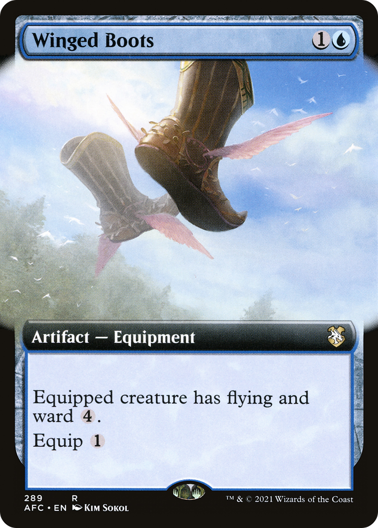 Image of Winged Boots (Extended Art) [Dungeons & Dragons: Adventures in the Forgotten Realms Commander]