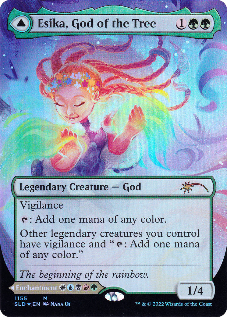 Image of Esika, God of the Tree // The Prismatic Bridge (Borderless) [Secret Lair: From Cute to Brute]
