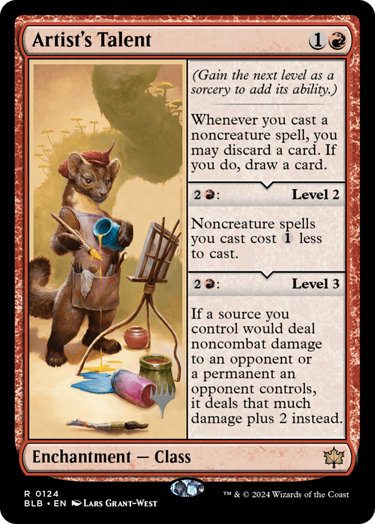 Image of Artist's Talent (Promo Pack) [Bloomburrow Promos]
