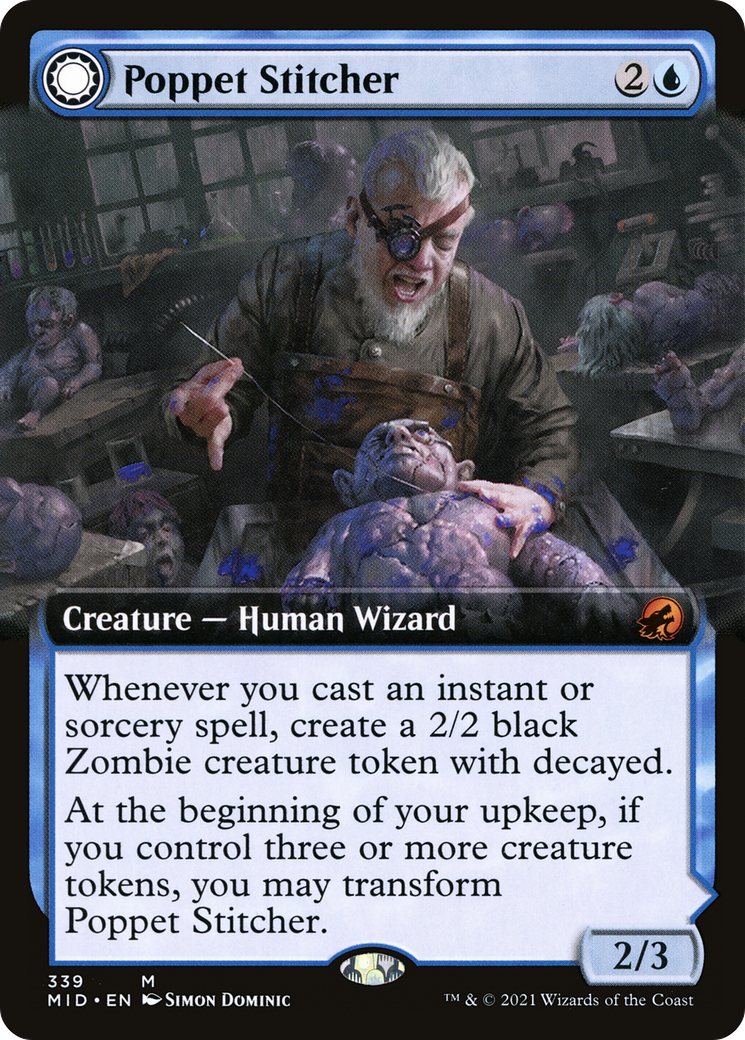 Image of Poppet Stitcher // Poppet Factory (Extended Art) [Innistrad: Midnight Hunt]