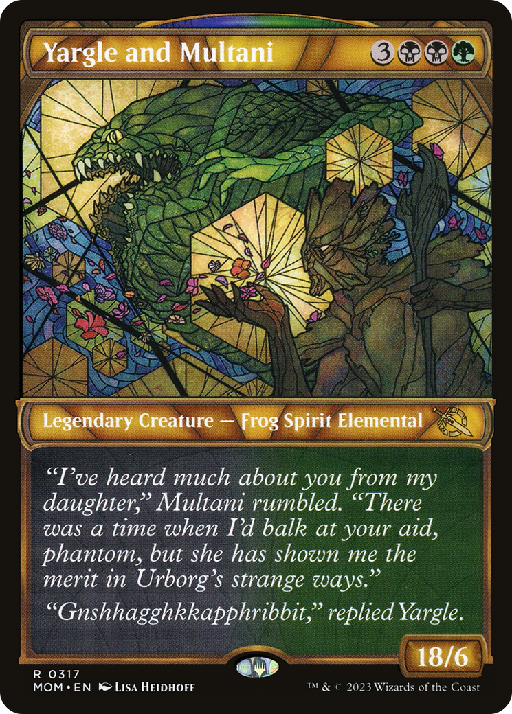 Image of Yargle and Multani (Showcase Planar Booster Fun) [March of the Machine]